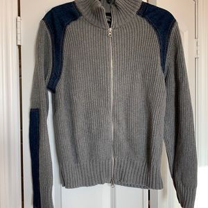 Ladies double zip cardigan